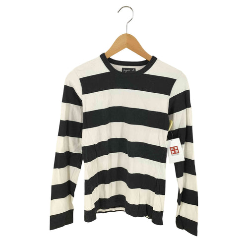 アニエスベー agnes b. PARIS フランス製 ボーダー ロングスリーブTシャツ レディース 2