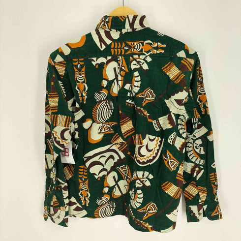 サンサーフ SUN SURF 総柄 ボタンダウン L/S 細畝 コーデュロイ シャツ メンズ JPN:S