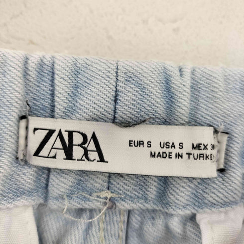 ザラ ZARA ハイウエスト ワイドデニムパンツ レディース S