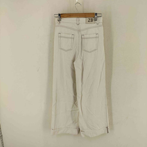 ザラ ZARA ステッチ ハイウエスト デニムパンツ レディース EUR34