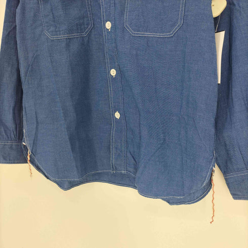 シュガーケーン SUGAR CANE フラップポケット L/S レギュラーカラー シャンブレー ワークシャツ デニム シャツ メンズ JPN:S