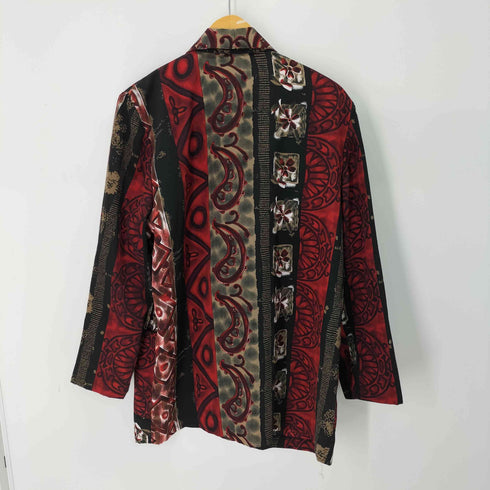KENSINGTON SQURE USA製 総柄 1Bジャケット メンズ import:L