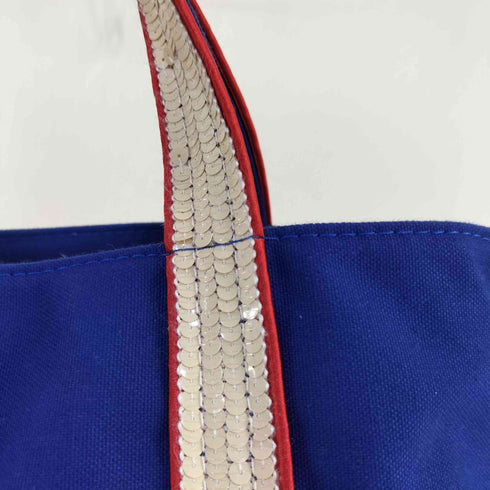 ヴァネッサブリューノ Le Cabas vanessabruno スパンコール切替 キャンバス トートバック メンズ