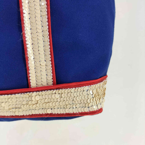 ヴァネッサブリューノ Le Cabas vanessabruno スパンコール切替 キャンバス トートバック メンズ