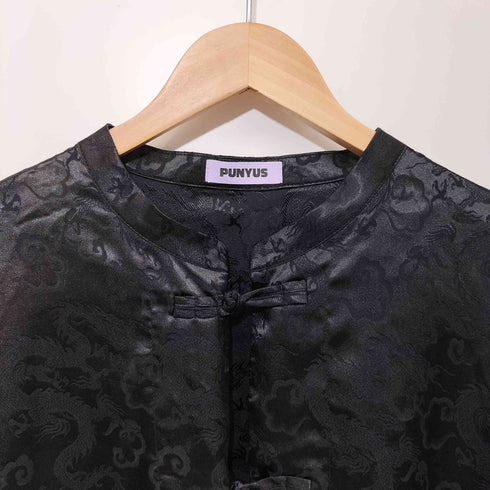 プニュズ PUNYUS L/S ドラゴン柄チャイナシャツ レディース JPN:4