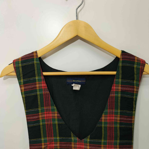 BREECHES 90S チェック柄 ノースリーブ ワンピース レディース 10