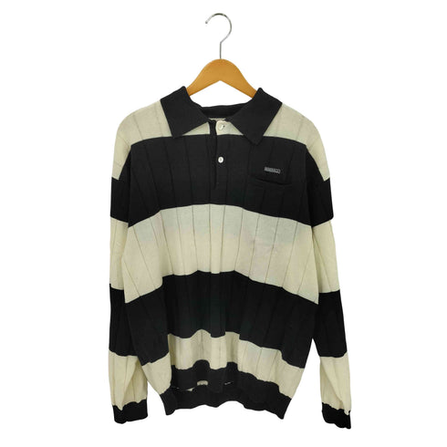 ラディアル RADIALL SKUNK-POLO SWEATER スカンク ボーダー柄 ニットポロシャツ メンズ M