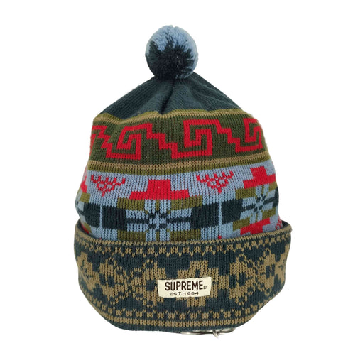 シュプリーム Supreme ノルディック柄 マルチカラービーニー メンズ