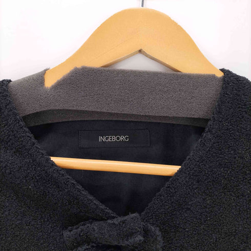 インゲボルグ INGEBORG パイル地 リボン ブラウス カーディガン レディース