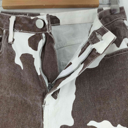 ホルスタイン柄 デニムパンツ メンズ