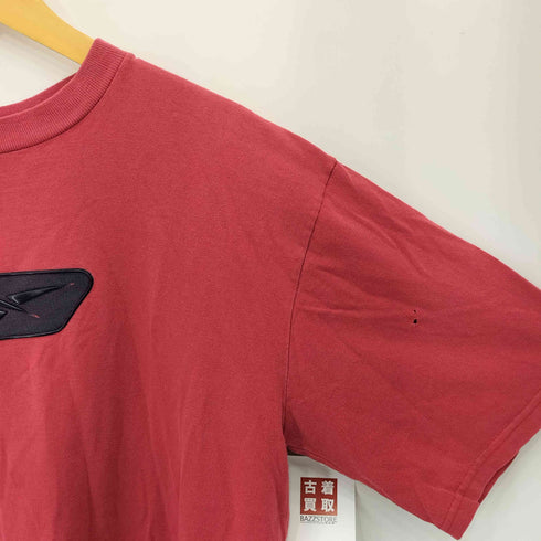 リーボック Reebok 90s ラバーロゴプリント クルーネック半袖Tシャツ カットソー メンズ XL