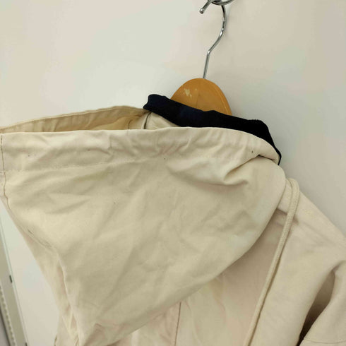ザラ ZARA 襟コーデュロイ 比翼ジップ ウエストドローコード フーデッド ステンカラー ジャケット メンズ import:XL