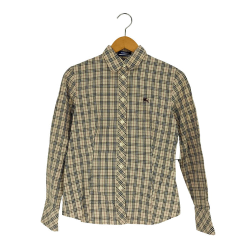 バーバリーブルーレーベル BURBERRY BLUE LABEL ノバチェック レギュラーカラーシャツ レディース EUR:38