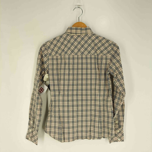 バーバリーブルーレーベル BURBERRY BLUE LABEL ノバチェック レギュラーカラーシャツ レディース EUR:38