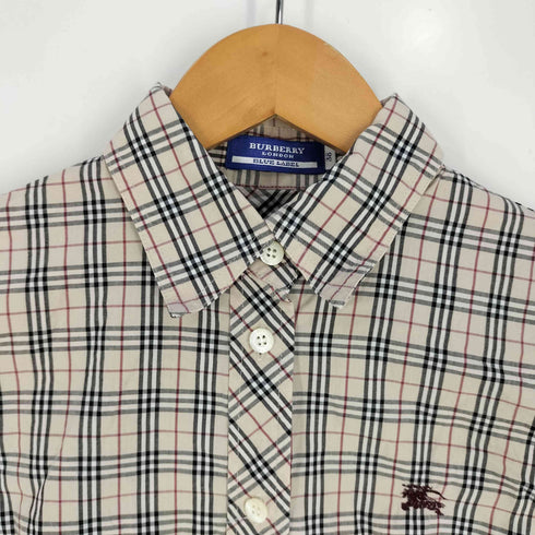 バーバリーブルーレーベル BURBERRY BLUE LABEL ノバチェック レギュラーカラーシャツ レディース EUR:38