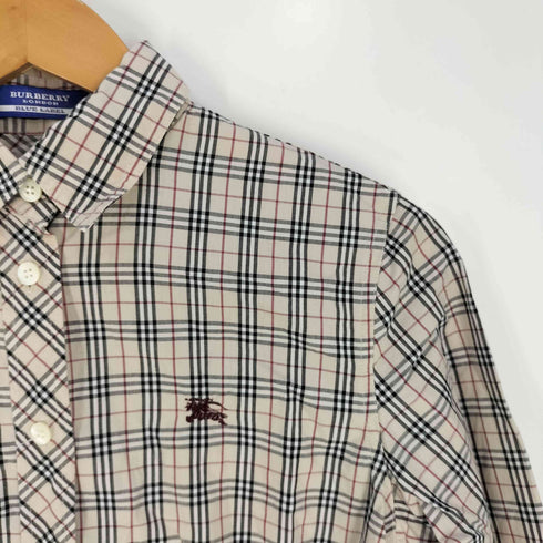 バーバリーブルーレーベル BURBERRY BLUE LABEL ノバチェック レギュラーカラーシャツ レディース EUR:38