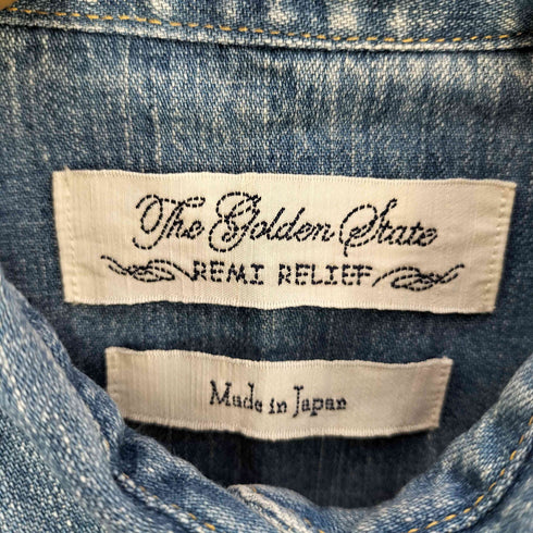 レミレリーフ REMI RELIEF スタッズ デニムウエスタンシャツ レディース FREE