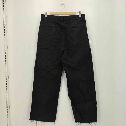 ザラ ZARA 2タック カットオフ コットン スラックスパンツ メンズ 32