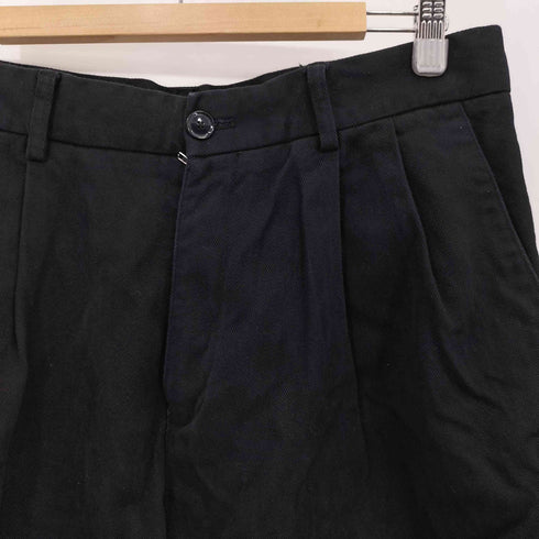 ザラ ZARA 2タック カットオフ コットン スラックスパンツ メンズ 32