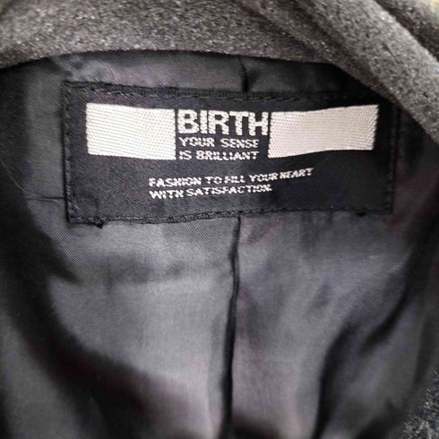 BIRTH アンゴラ混 スーパーロング チェスターコート レディース 9AR