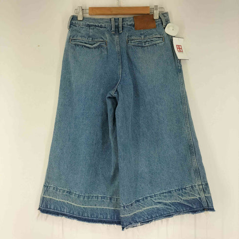 ゴア goa カットオフデザイン ワイドデニムパンツ レディース JPN:S