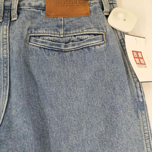 ゴア goa カットオフデザイン ワイドデニムパンツ レディース JPN:S