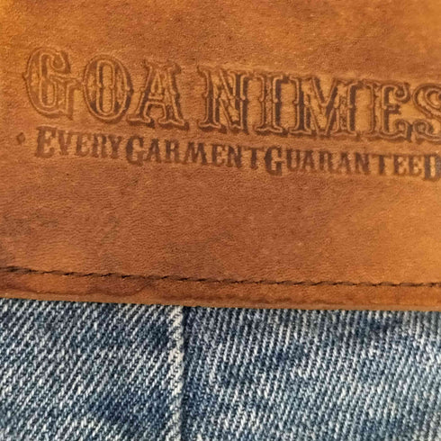 ゴア goa カットオフデザイン ワイドデニムパンツ レディース JPN:S