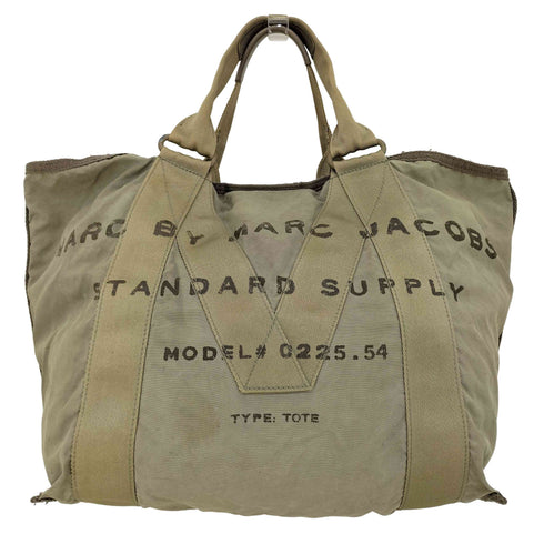 マークバイマークジェイコブス Marc by Marc Jacobs STANDARD SUPPLY ミリタリーロゴプリント トートバッグ レディース