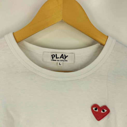 プレイコムデギャルソン PLAY COMME des GARCONS ハートロゴワッペン Tシャツ レディース JPN:L