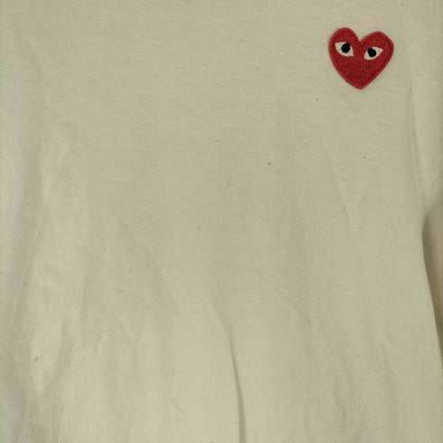 プレイコムデギャルソン PLAY COMME des GARCONS ハートロゴワッペン Tシャツ レディース JPN:L