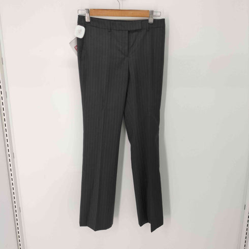 パーフェクトスーツファクトリー P.S.FA Perfect Suit FActory ANGELICO Super100 ストライプ 背抜き 2B テーラードジャケット & フレアスラックス セットアップ レディース ジャケット:9AR / パンツ:9AR