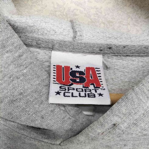SPORT CLUB ワッペンプルオーバーパーカー メンズ XL