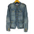 ギャップ Gap 00S デザインデニムジャケット レディース import:L