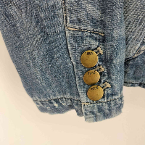ギャップ Gap 00S デザインデニムジャケット レディース import:L