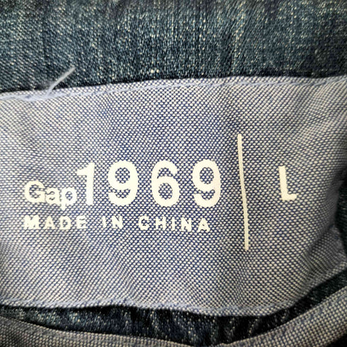 ギャップ Gap 00S デザインデニムジャケット レディース import:L