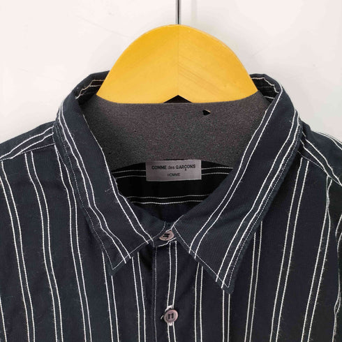 コムデギャルソンオム COMME des GARCONS HOMME 田中オム ステッチストライプ ジャケット内ポケット コットンシャツ メンズ