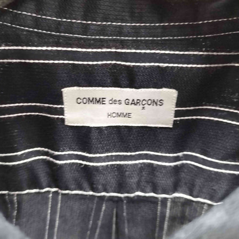 コムデギャルソンオム COMME des GARCONS HOMME 田中オム ステッチストライプ ジャケット内ポケット コットンシャツ メンズ