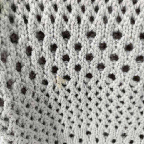 UMAMIISM CROCHET COLLAR POLO SWEATER GR メンズ XXL