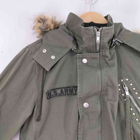 グラッドニュース GLAD NEWS バック刺繍 モッズコート レディース FREE