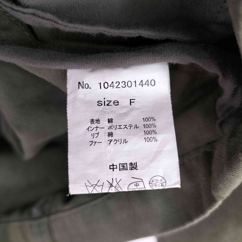 グラッドニュース GLAD NEWS バック刺繍 モッズコート レディース FREE