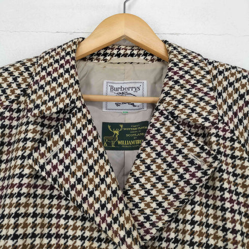 バーバリーズ BURBERRYS WILLIAM BROWN 千鳥格子 ダブルジャケット レディース 9AR