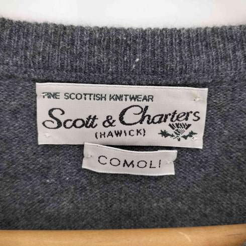 コモリ COMOLI SCOTT&CHARTERS 22AW 別注 カシミヤ クルーネックニット メンズ 44