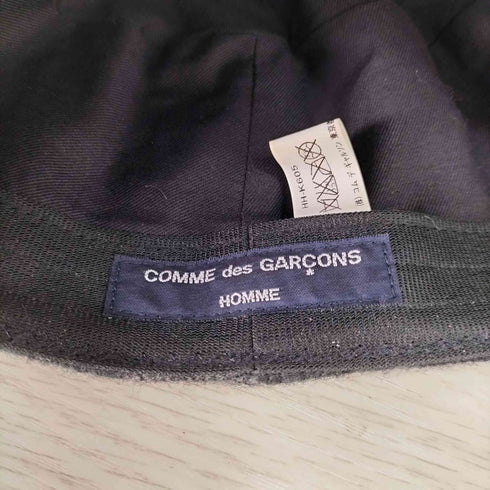 コムデギャルソンオム COMME des GARCONS HOMME チェック柄 ウール混 ワークキャップ メンズ