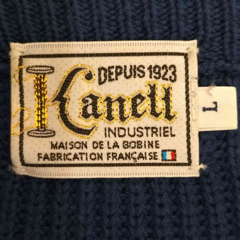 KANELL フランス製 ESPADON リブ編み ローゲージセーター メンズ import:L