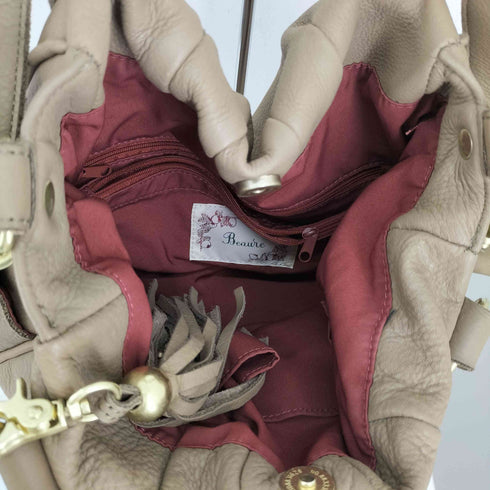 ビュレ Beaure 2WAY レザー ショルダーバッグ レディース