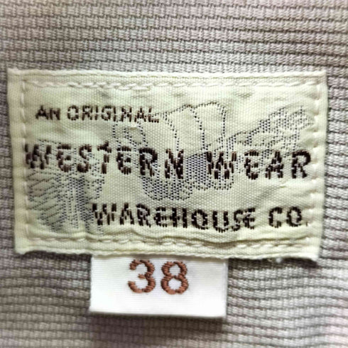ウエアハウス WAREHOUSE western wear 日本製 ウエスタンシャツ メンズ 38