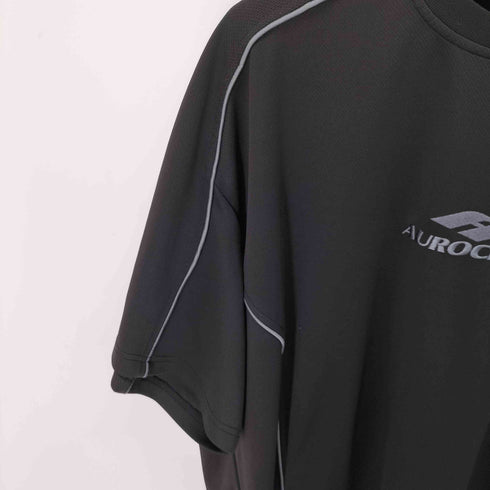 Aurocean パイピングライン ロゴ刺繍メッシュTシャツ メンズ 3