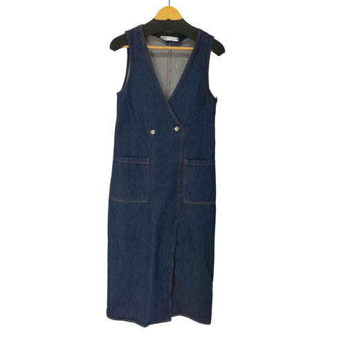 ザラ ZARA デニム ジャンパースカート レディース import:XS