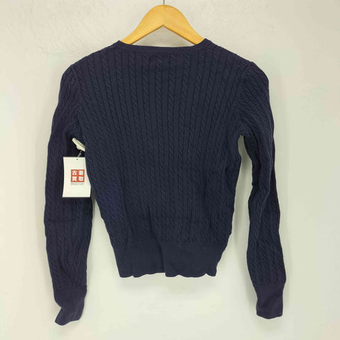ポロラルフローレン POLO RALPH LAUREN クルーネック コットンリブカーディガン レディース XL(16)