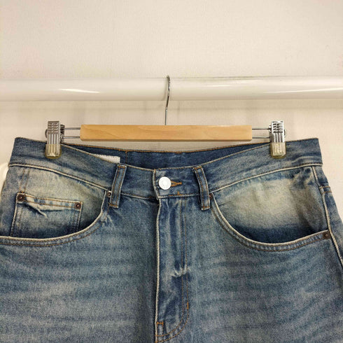 ザラ ZARA BAGGY FIT バギー フィット USED加工 デニム ショート パンツ メンズ EUR 40